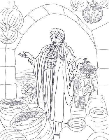 Parable of the rich fool coloring page free printable coloring pages