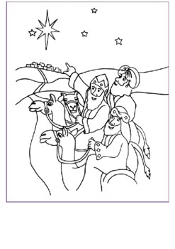 Christmas three wise men coloring by mrfitz tpt