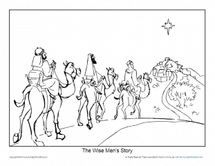 Wise men bible coloring page on sunday school zone