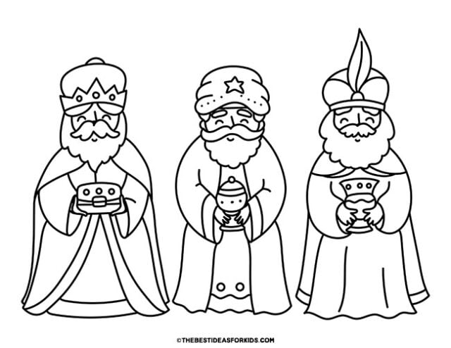 Nativity coloring pages free printables