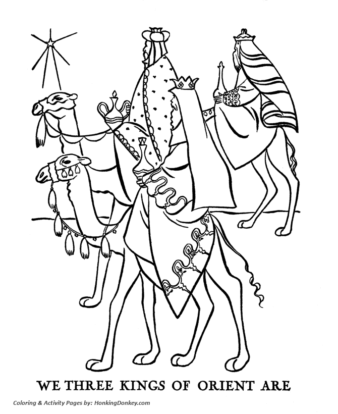 Religious christmas bible coloring pages