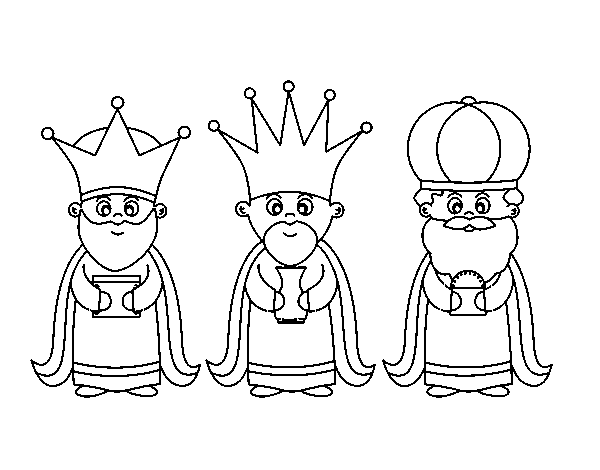 The wise men coloring page