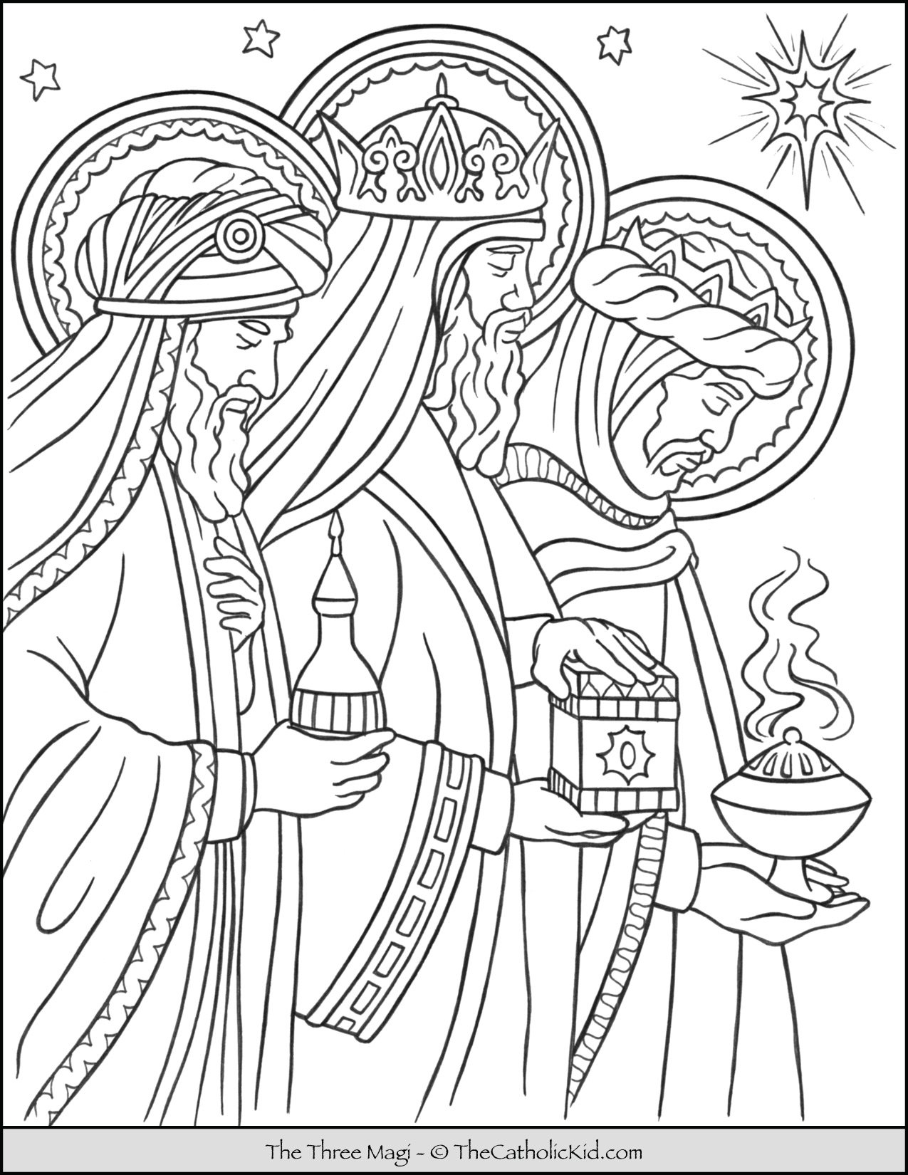 Epiphany house blessing coloring pages