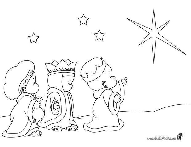 Three wise men coloring pages