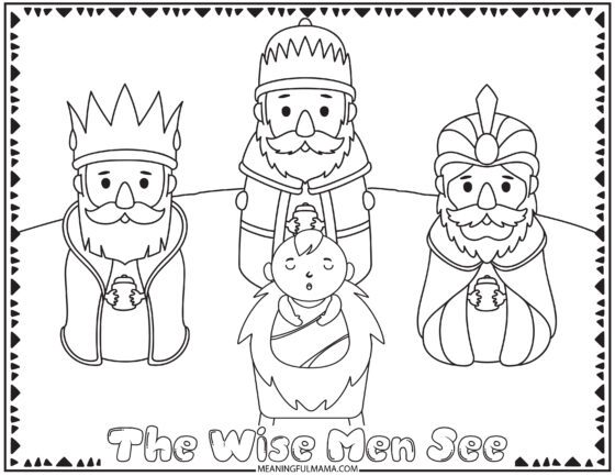 Free christmas nativity coloring sheets