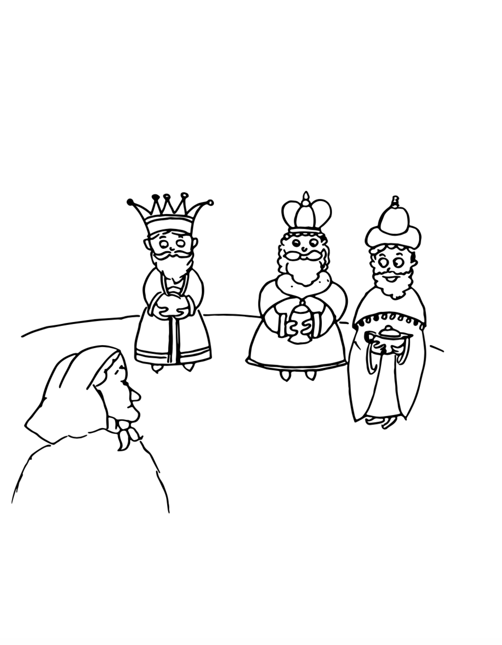 I re magi the three wise men colouring sheet â arrivera la befana a fremantle