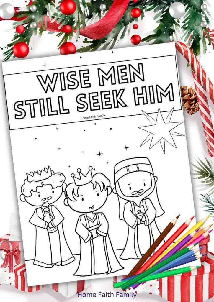 Free lds christmas coloring pages for kids