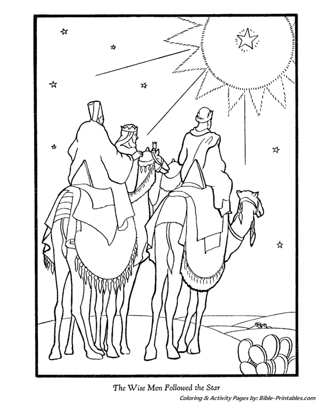 The christmas story coloring pages