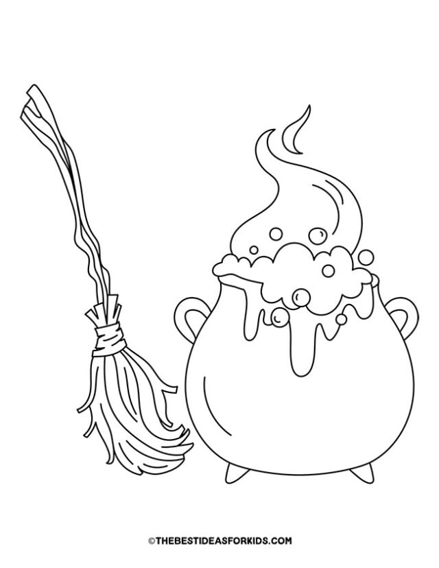 Witch coloring pages free printables