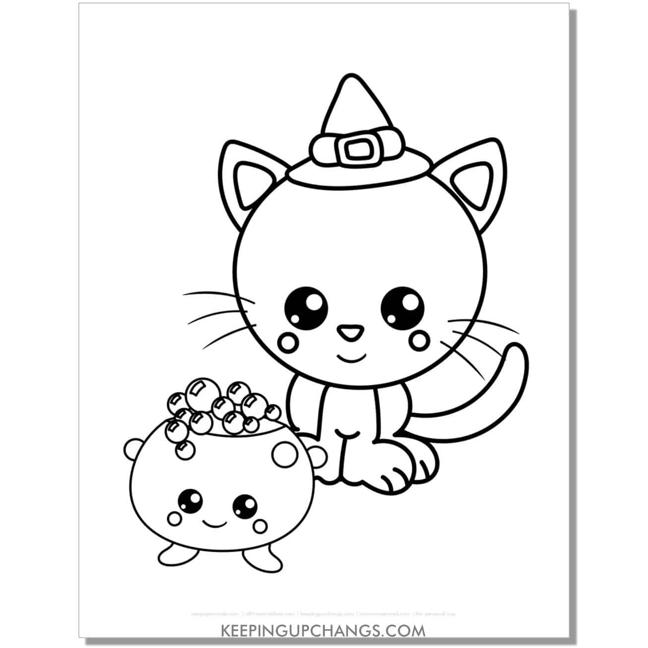 Best free halloween cat coloring pages top downloads