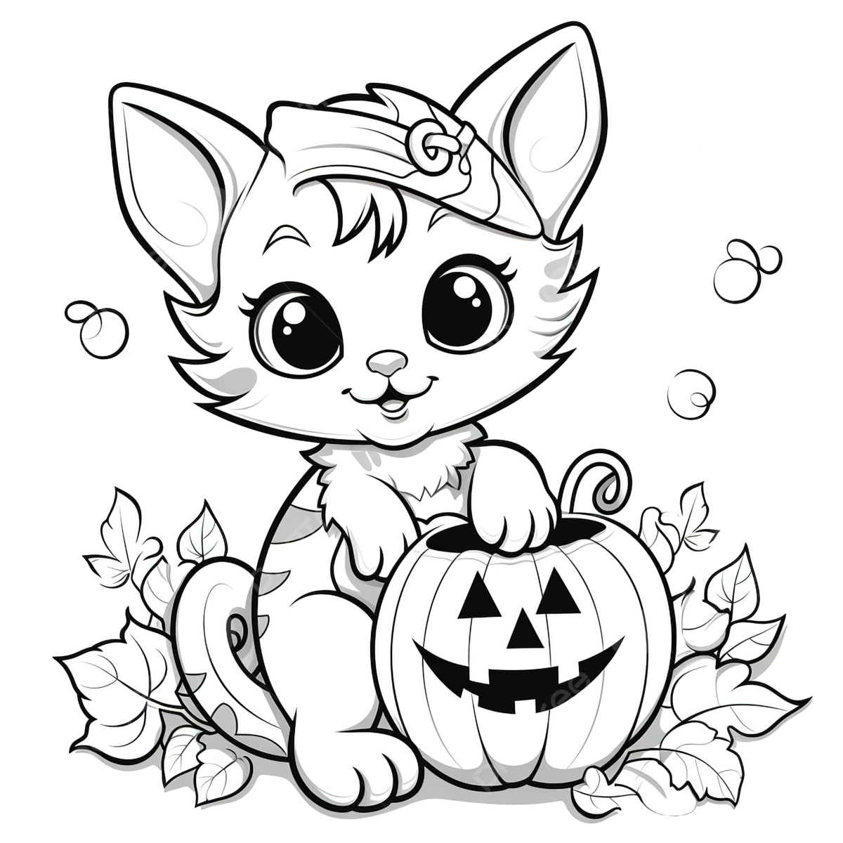Halloween coloring page with cute black cat in pumpkin cat drawing pumpkin drawing halloween drawing png transparent image and clipart for free download