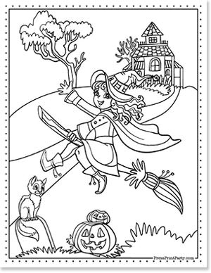 Halloween coloring pages free printable book kids will love