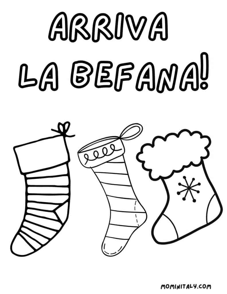 La befana coloring pages