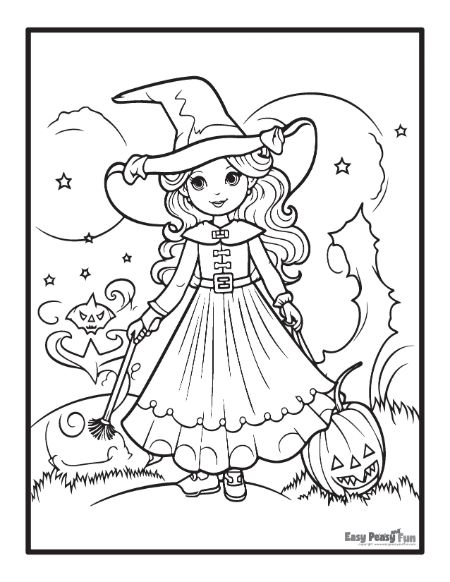 Printable witch coloring pages â sheets