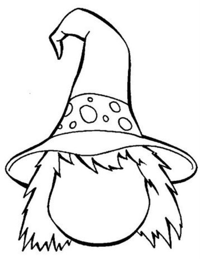 Witch coloring page