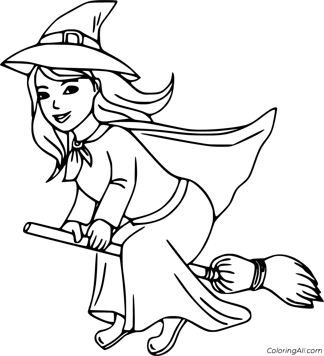 Witch coloring pages