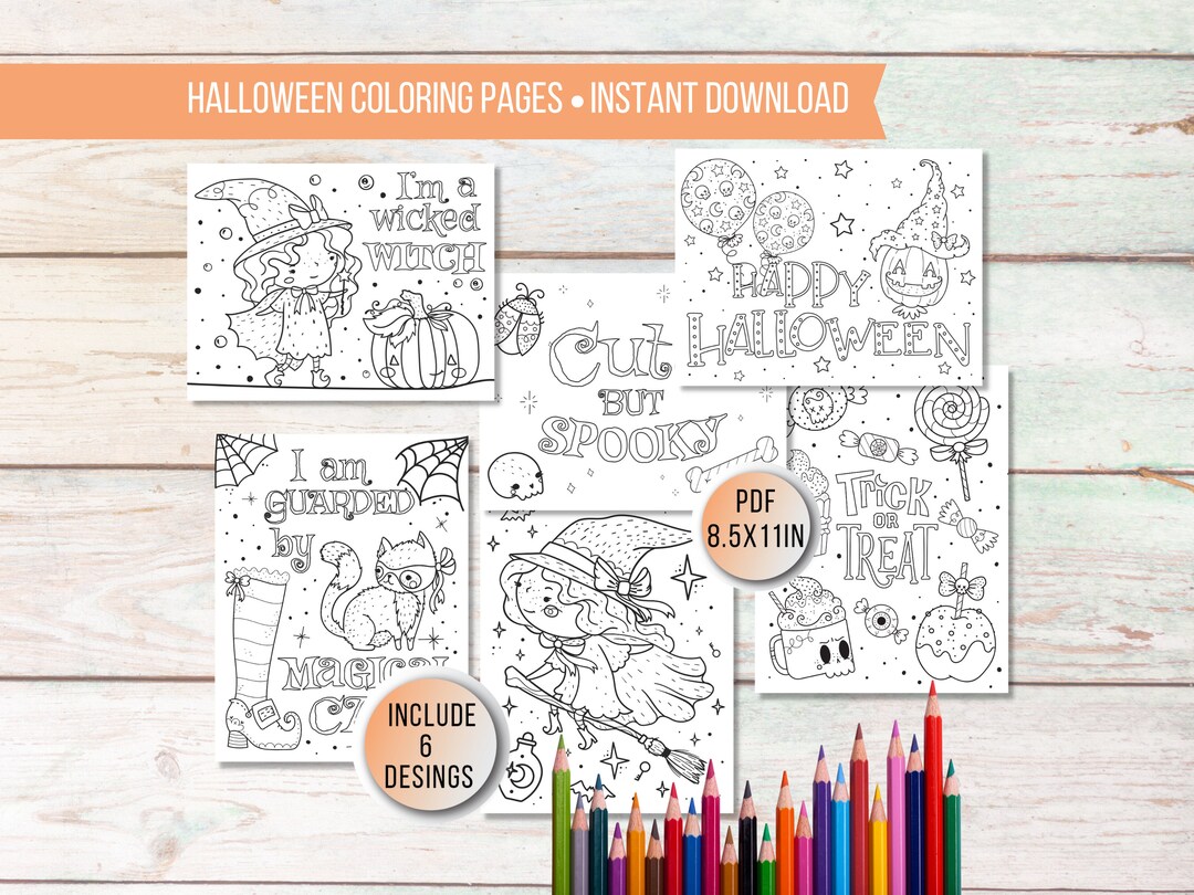 Halloween coloring pages for kids printable halloween witch coloring page fall coloring sheets halloween party activity