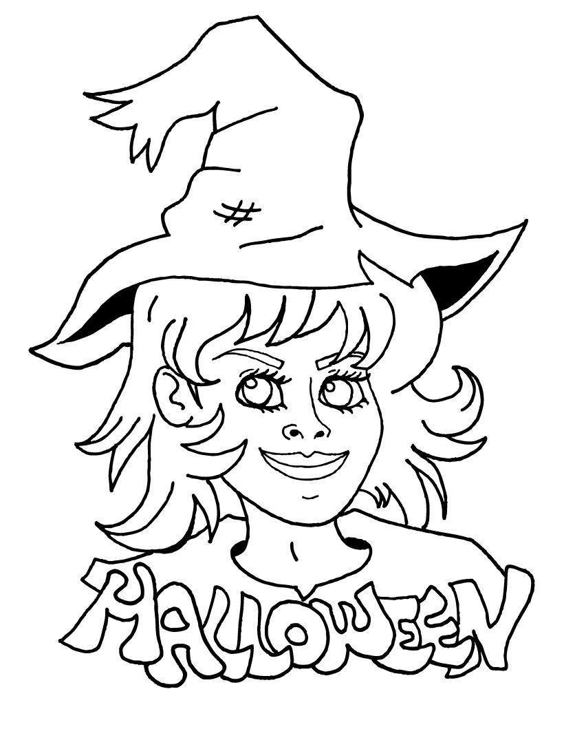 Best witches coloring pages for kids