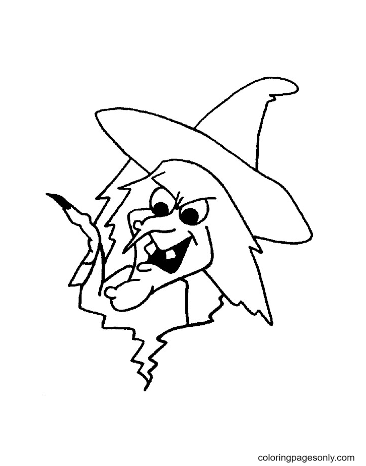 Halloween witch coloring pages printable for free download