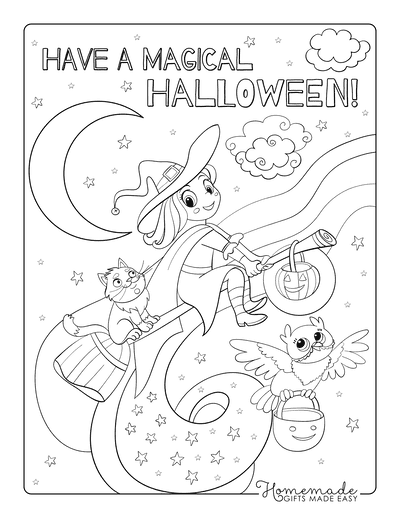 Free printable halloween coloring pages