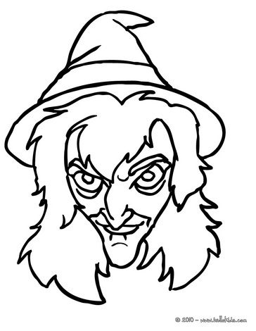 Witch coloring pages