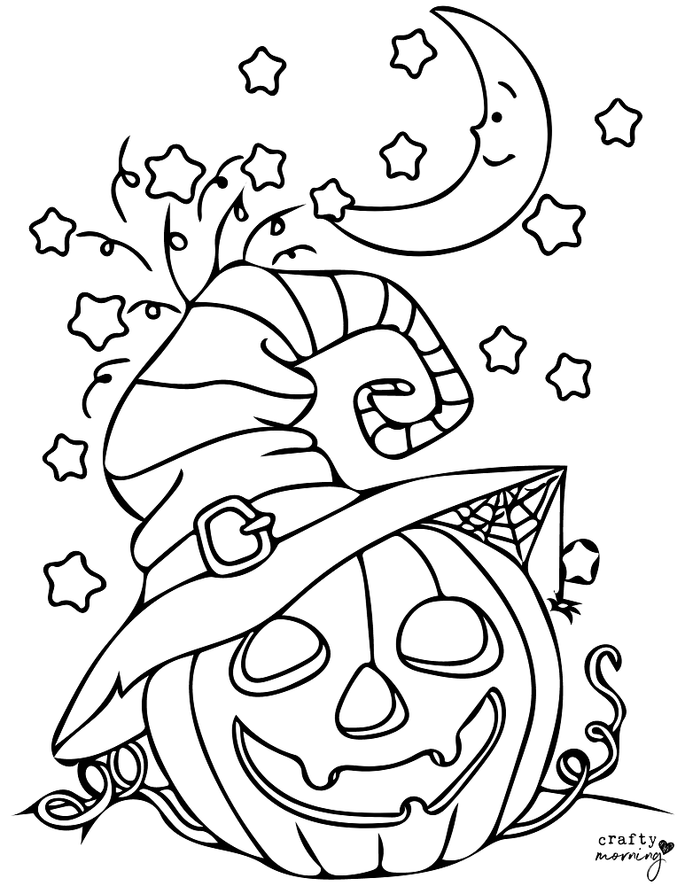 Free printable pumpkin coloring pages