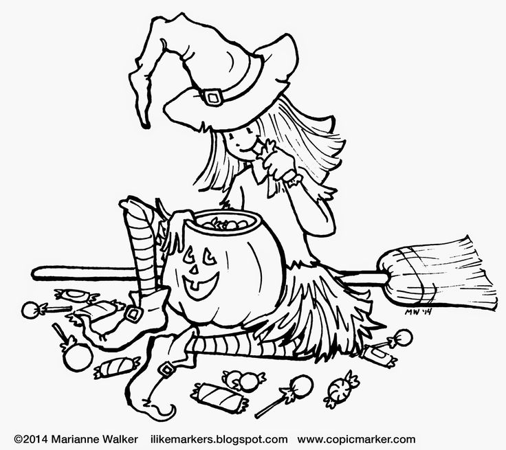 I like markers cute witch free art and classes halloween coloring pictures halloween coloring pages halloween coloring