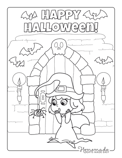 Free printable halloween coloring pages