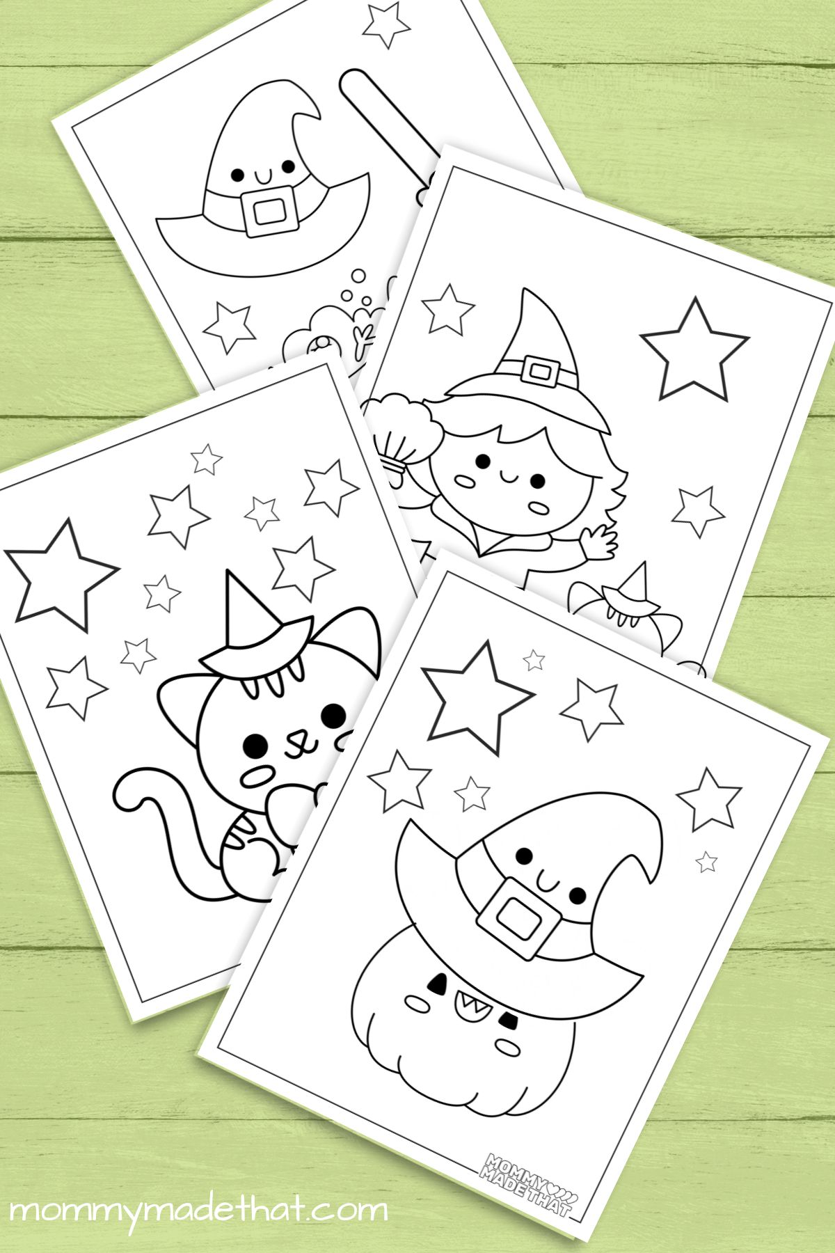 Cute witch coloring pages free printables