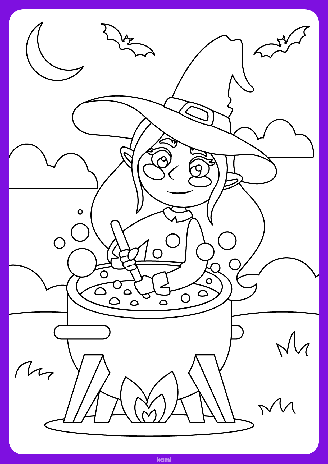 Halloween coloring sheet witch for teachers perfect for grades st nd rd th th k pre k other classroom resources kami library