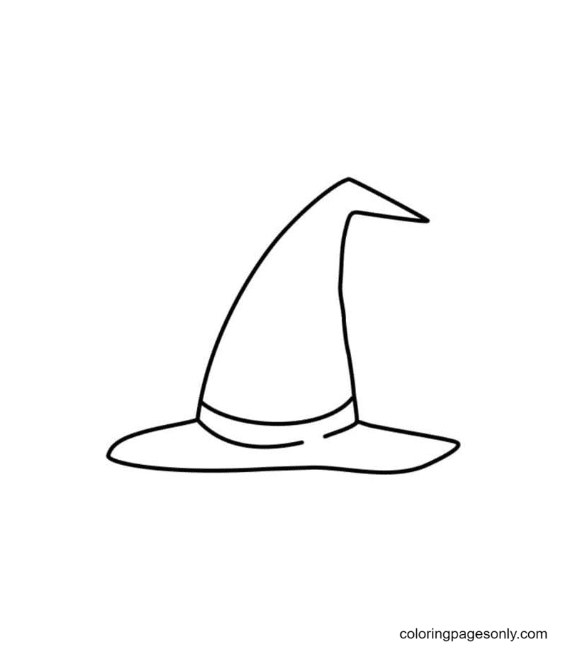 Witch hat coloring pages printable for free download