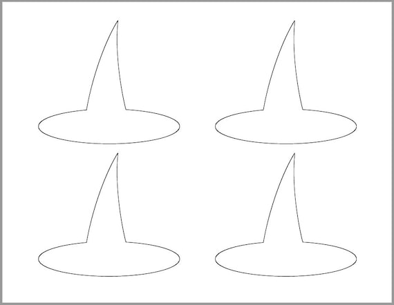 Inch witch hat template