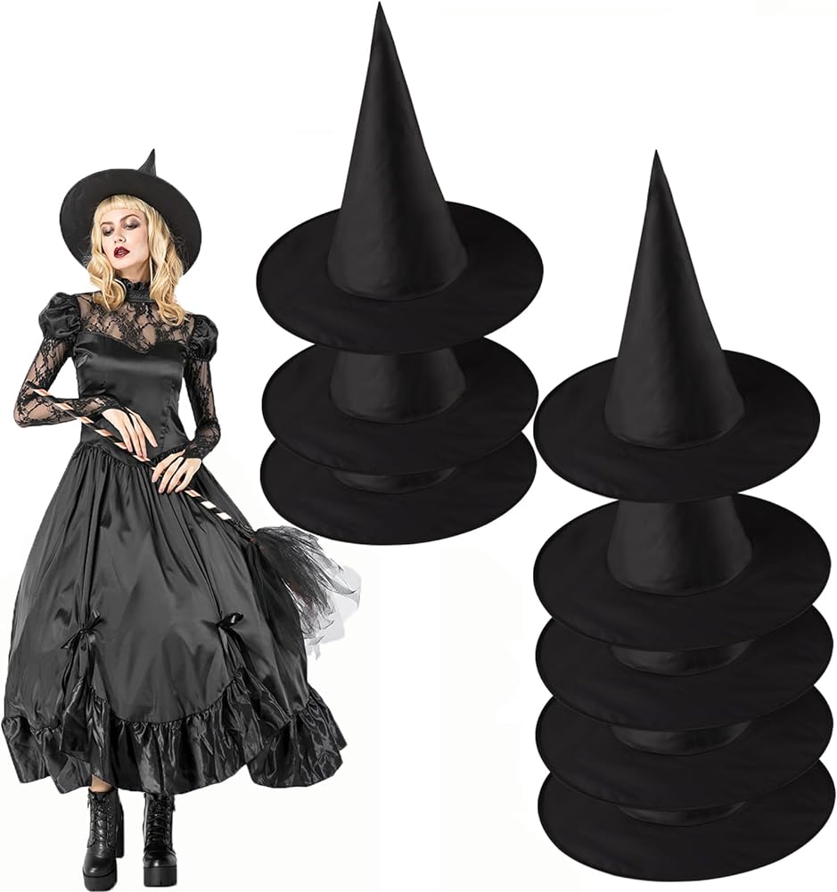 Maiting pcs witches hathalloween witches hats decorwitch hatfloating front porch yard indoor outdoor decor party supplies toys games