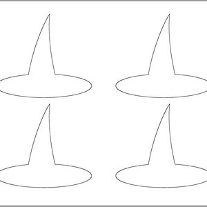 Witches hat coloring page