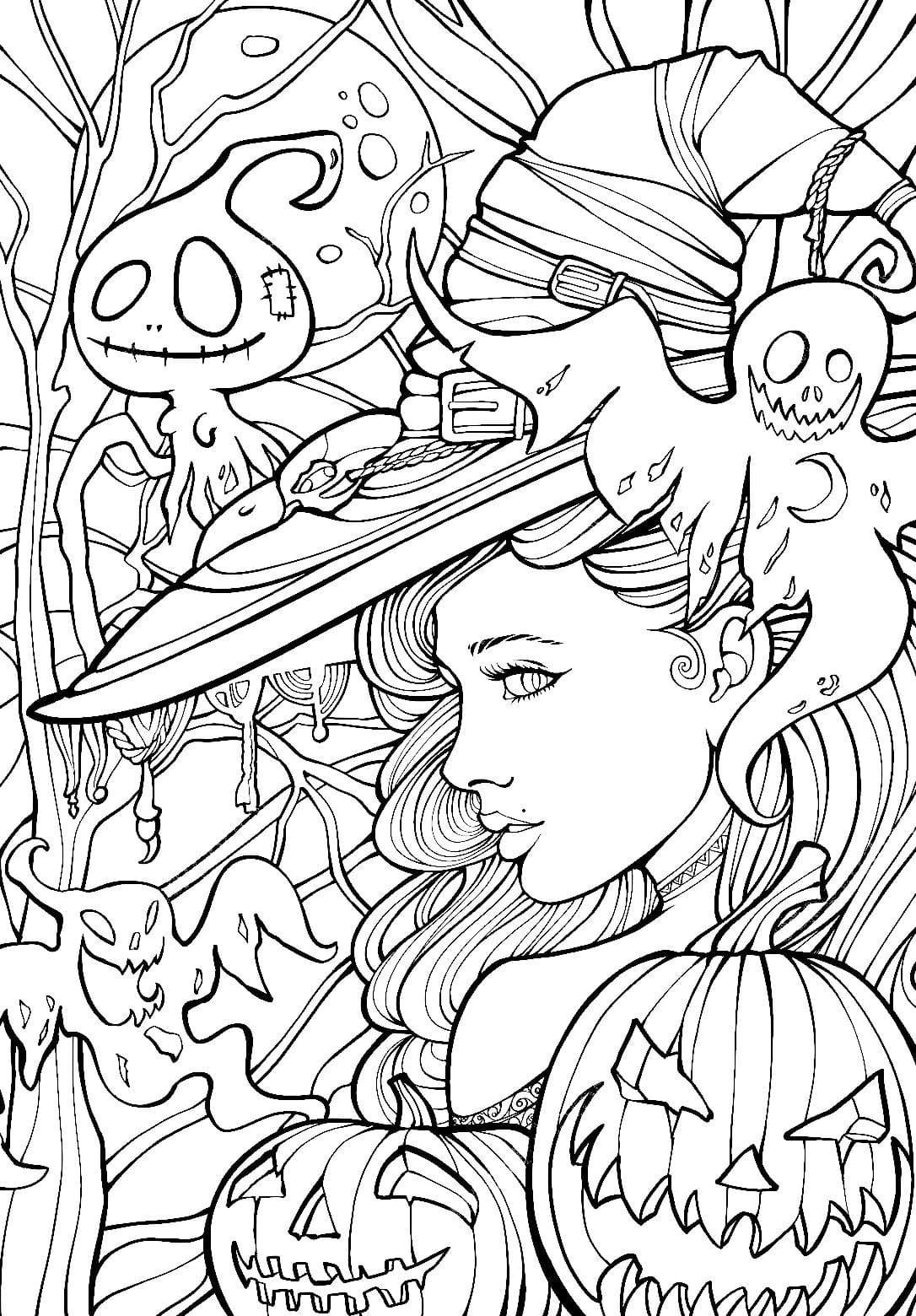 Witches coloring pages by coloringpageswk on