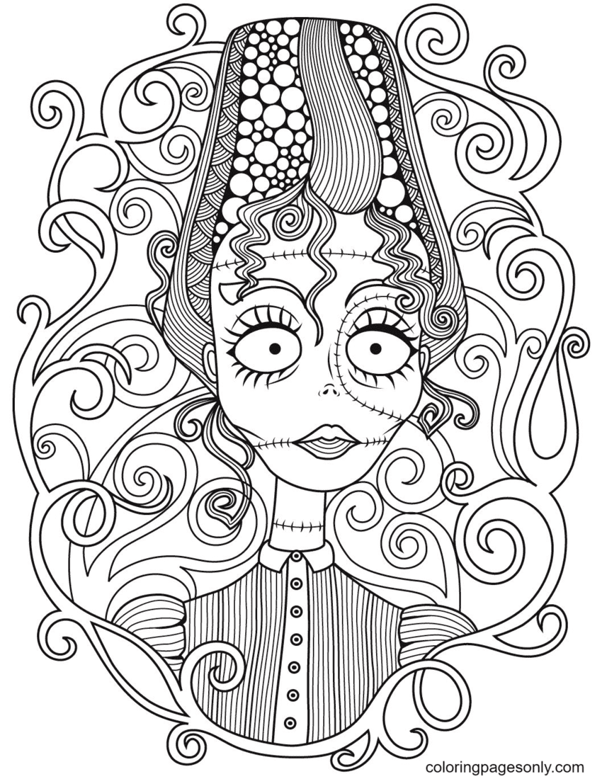 Halloween mandala coloring pages printable for free download