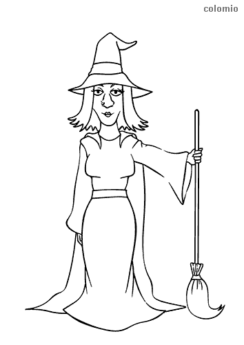 Witches coloring pages free printable witch coloring sheets