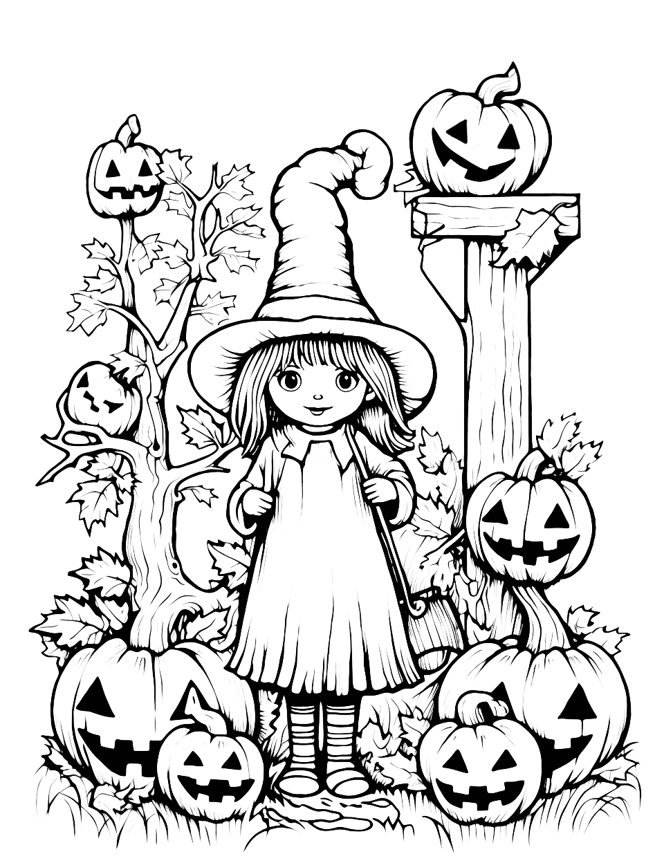 Halloween coloring pages free printable sheets