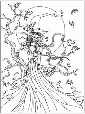 Image result for realistic coloring pages for adults halloween witch coloring pages halloween coloring pages halloween coloring book