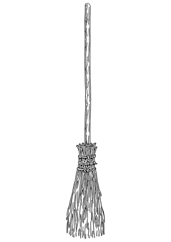 Broomstick coloring page free printable coloring pages