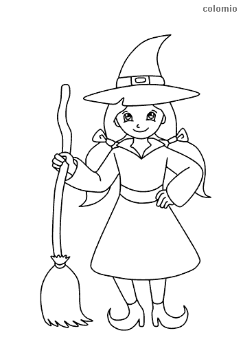 Witches coloring pages free printable witch coloring sheets