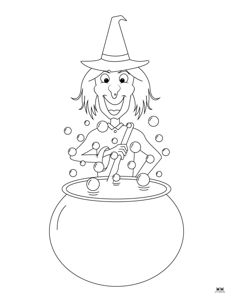 Witch coloring pages