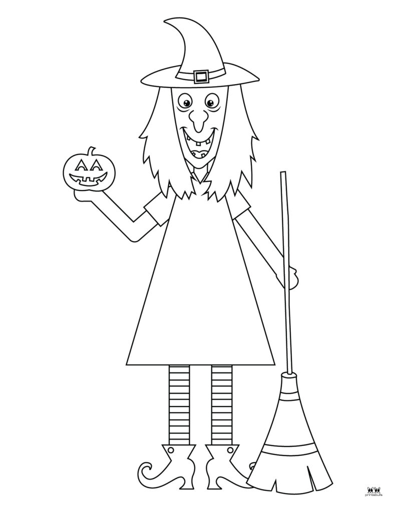 Witch coloring pages