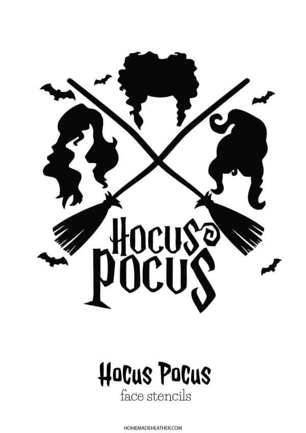 Hocus pocus pumpkin carving stencils homemade heather