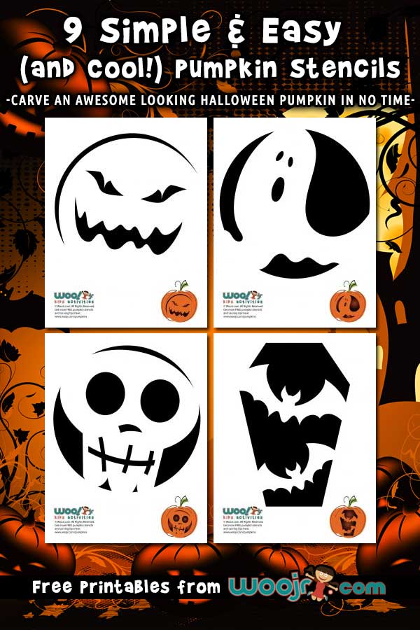 Easy pumpkin stencils to carve that are fast and simple woo jr kids activities childrens publishing