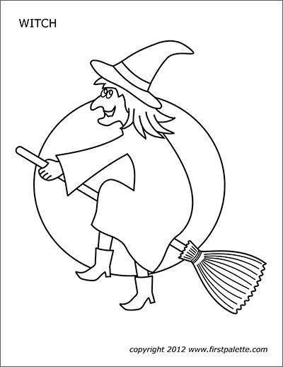 Printable large witch coloring page witch coloring pages printable halloween decorations halloween stencils