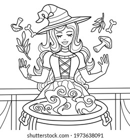 Witches colouring images stock photos d objects vectors