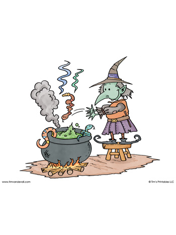 Halloween coloring page â witchs reptile brew â tims printables