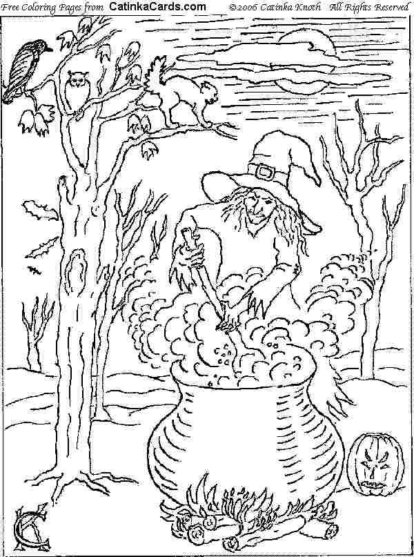 Halloween coloring pages pictures fun stuff and links