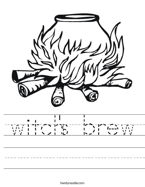 Witchs brew worksheet